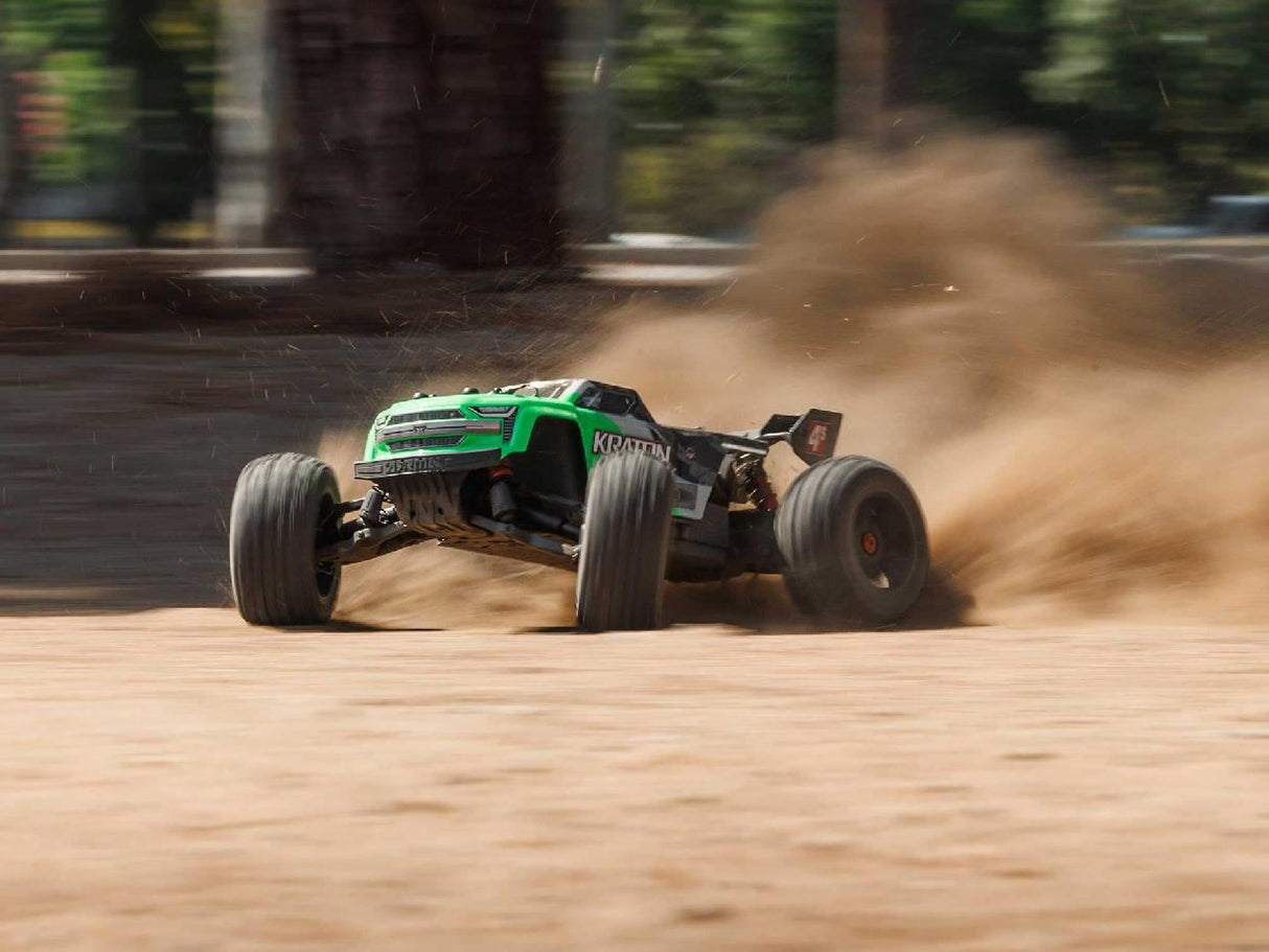 Arrma 1/10 Kraton 4x4 4S BLX Centre Diff Speed MT (Green)