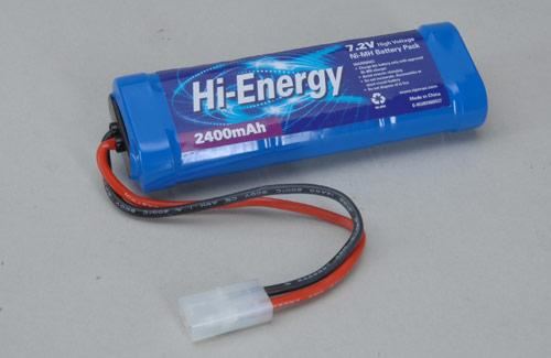 Hi-Energy 7.2V 2400mAh Ni-MH Pk Tamiya Conn. Approx size. 140mm*45mm*25mm 339g