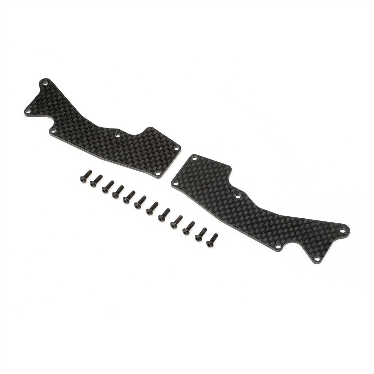 TLR Front Arm Inserts, Carbon: 8XT
