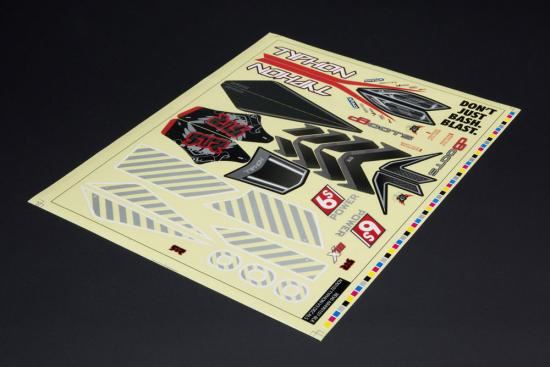 ARRMA Body Clear W/ Decals Typhon 6S BLX