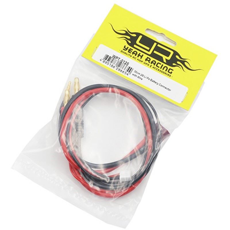 Yeah Racing 30cm 2S Li-Po T-Plug Battery Charging Cable