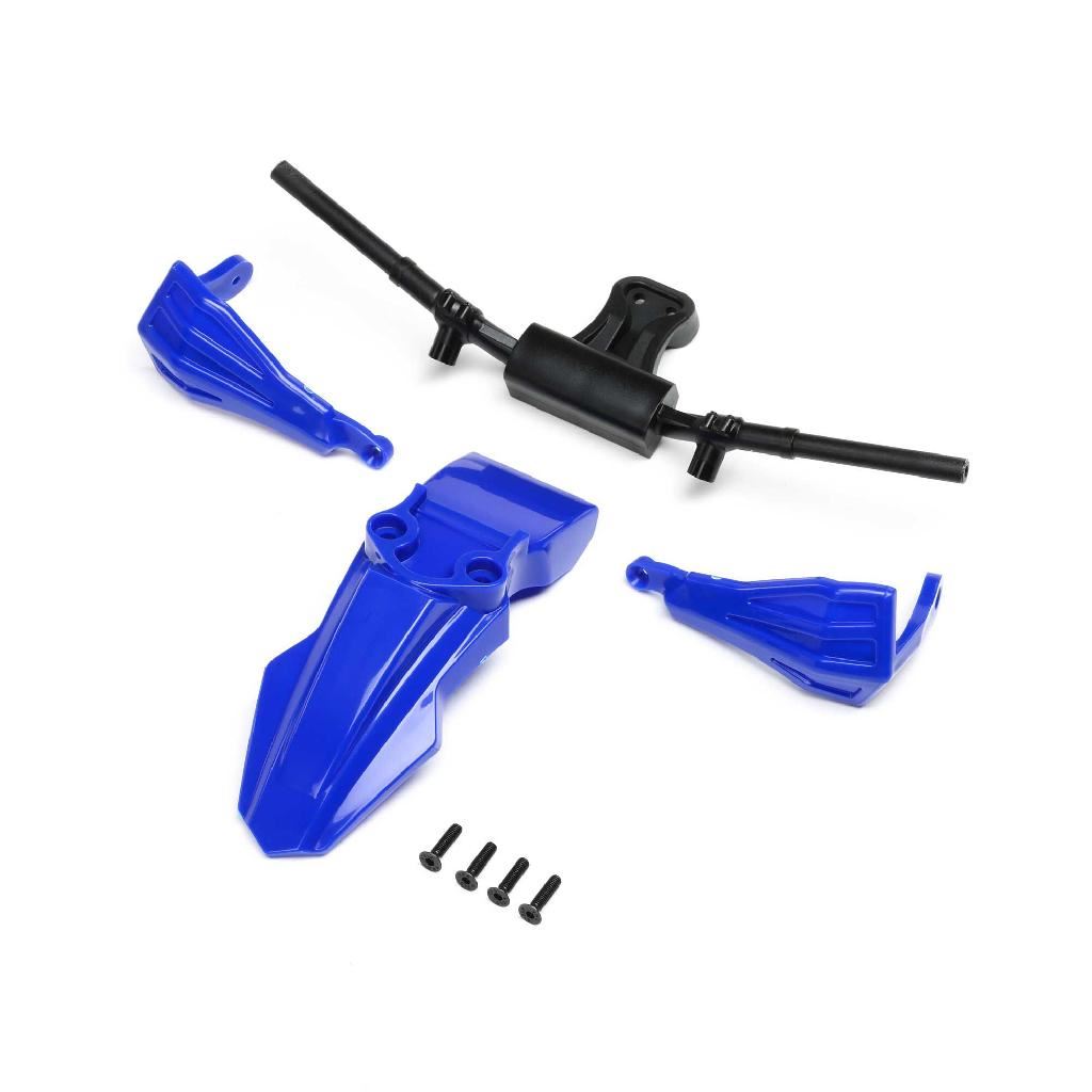Losi Fender, Handguards & Handle Bars, Blue: Pm-Sm