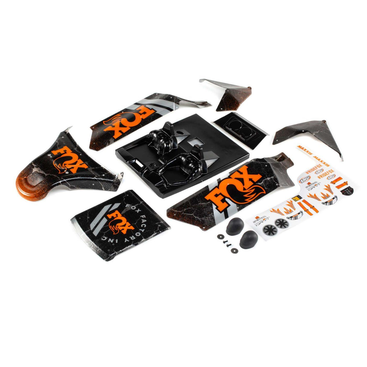 Losi Body Set, Screened, FOX: DBXL-E 2.0 (LOS250043)