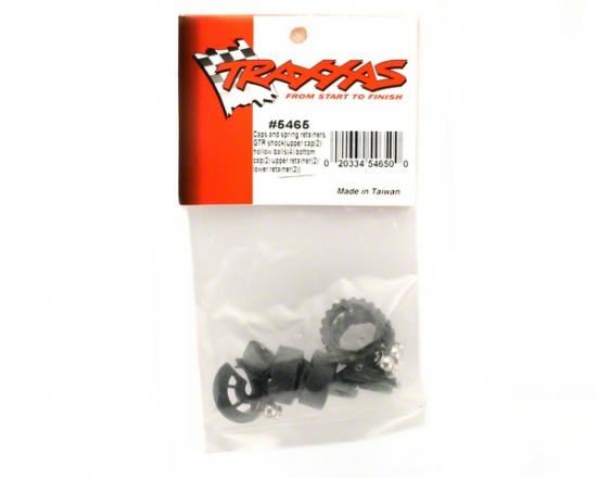 TRAXXAS Caps and spring retainers, GTR shock (upper cap (2)/ hollow