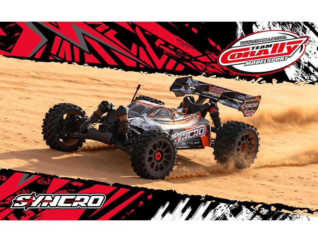 Corally Syncro-2 1/8 Brushless 3-4S Basher Buggy Rtr - Orange
