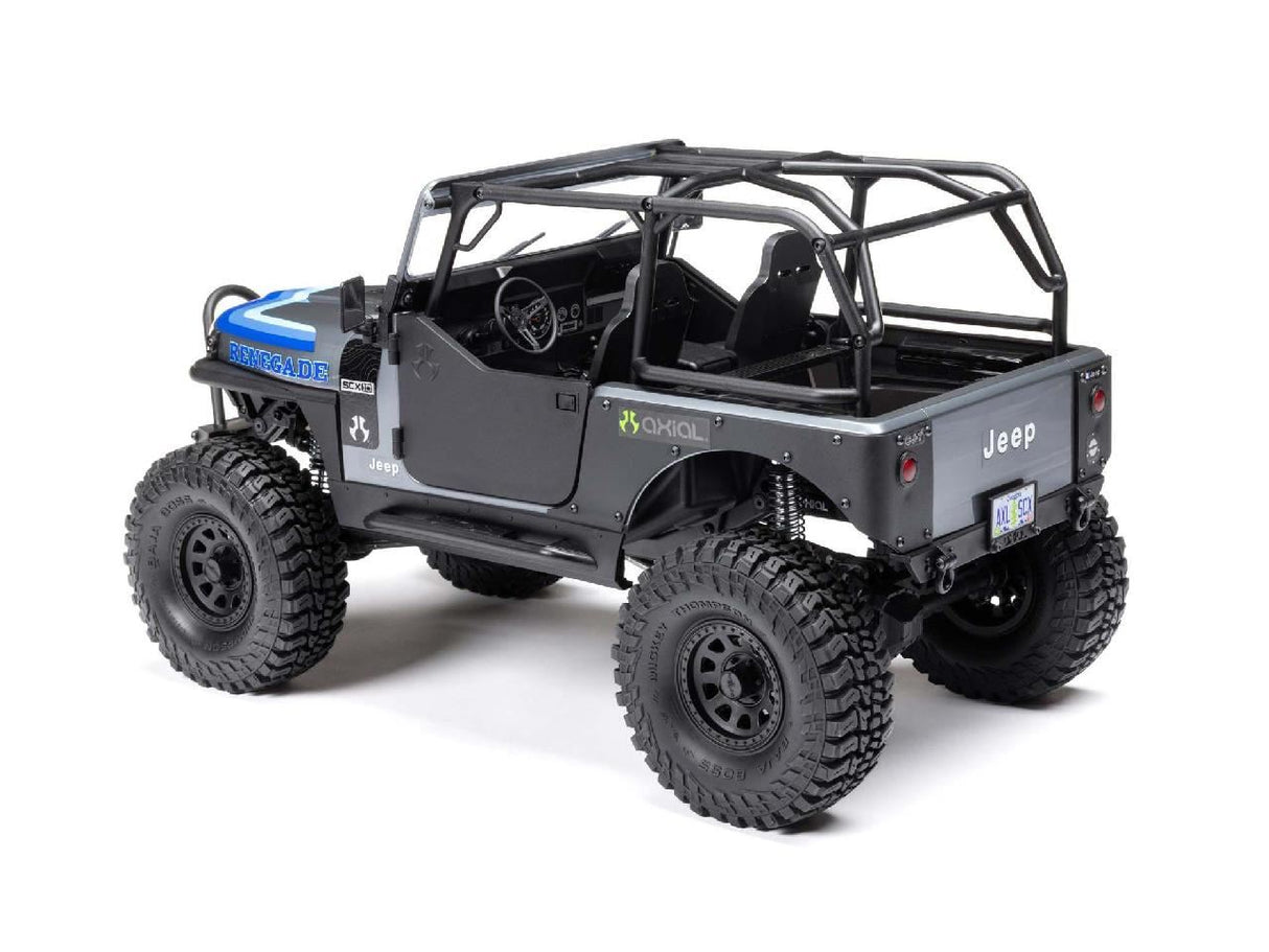 Axial 1/10 SCX10 III Jeep CJ-7 4WD Brushed RTR, Grey
