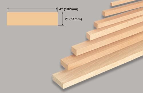 Slec Balsa Block 2x4x36"/51.0x102x914mm