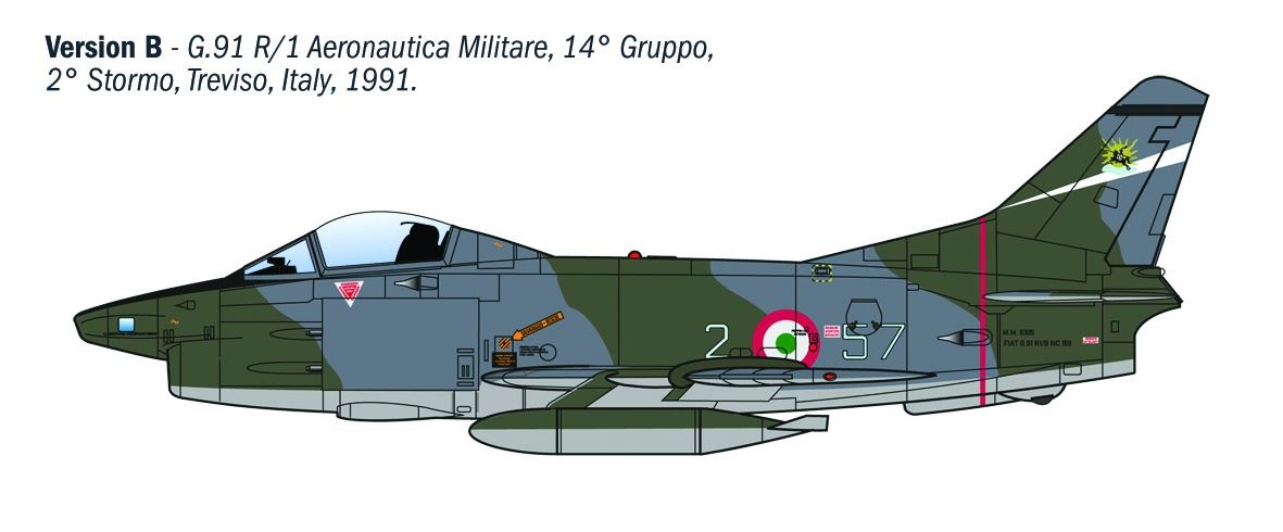 Italeri 1/48 G.91 R1/R3 Inginain