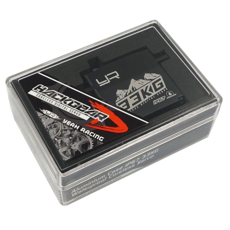 Yeah Racing Aluminium Case IP67 33KG Waterproof Coreless Servo For 1/10 Crawler Black