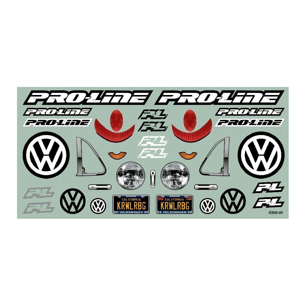 Proline 1/10 Volkswagen Beetle Clear Body 12.3In (313mm) Wheelbase Cr