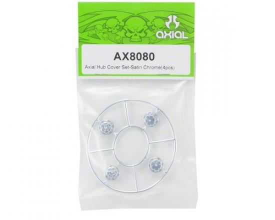 AXIAL Hub Cover Set Satin Chrome (4)