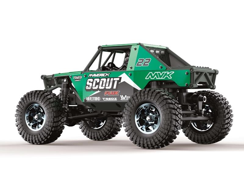 Scout-24 Flux 1/24Th Rock Crawler - Green