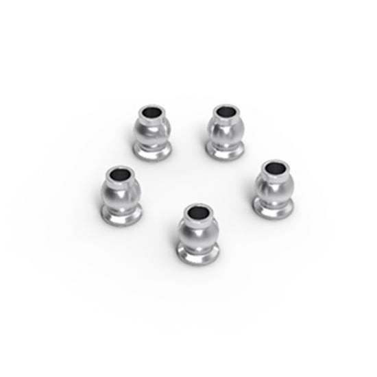 GMADE ALUMINUM SHOCK END BALL 5.8X7.3MM (SILVER) (5)