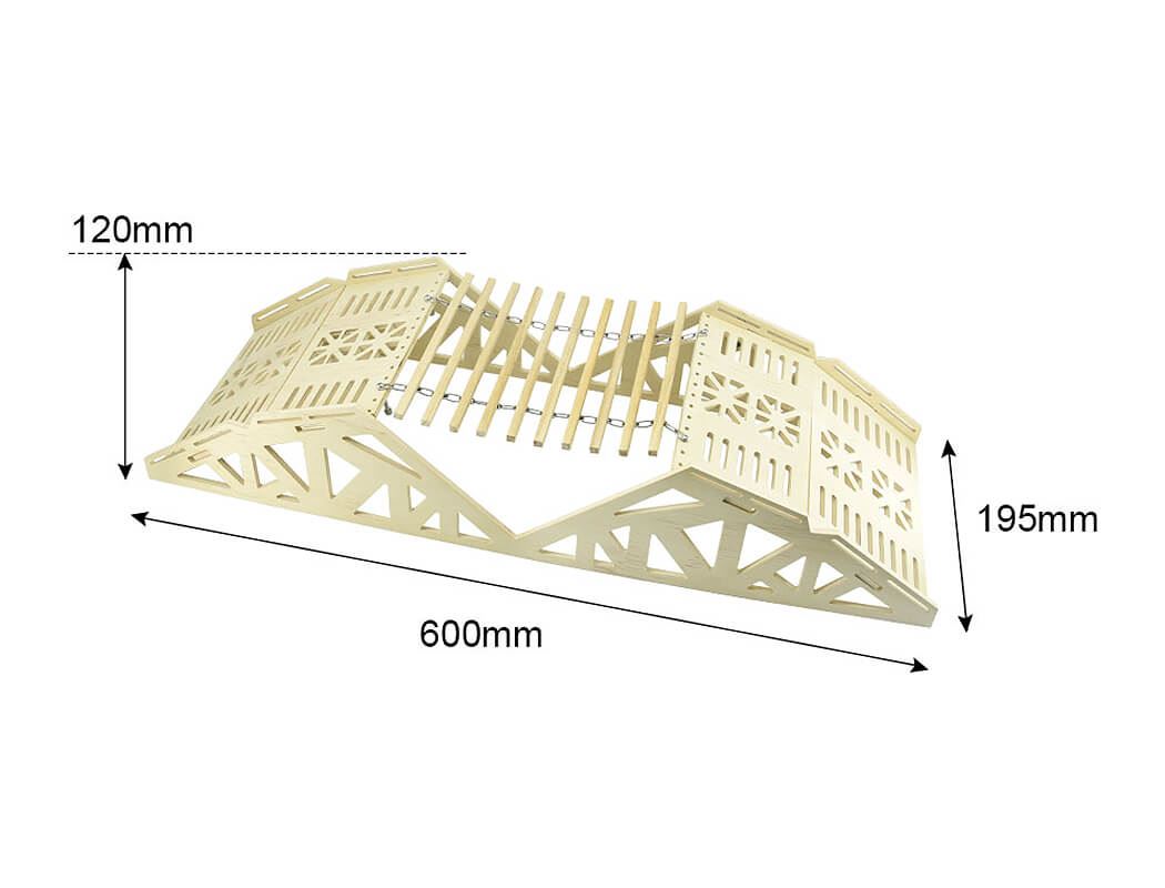 FASTRAX WOOD BOARD CLIMBING UP'N'OVER BRIDGE OBSTACLE