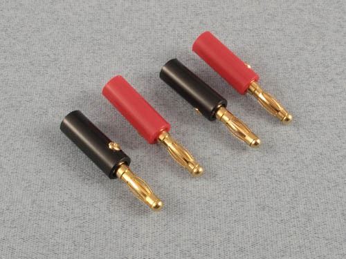 FUSION Banana Plugs (4mm Gold) 2prs