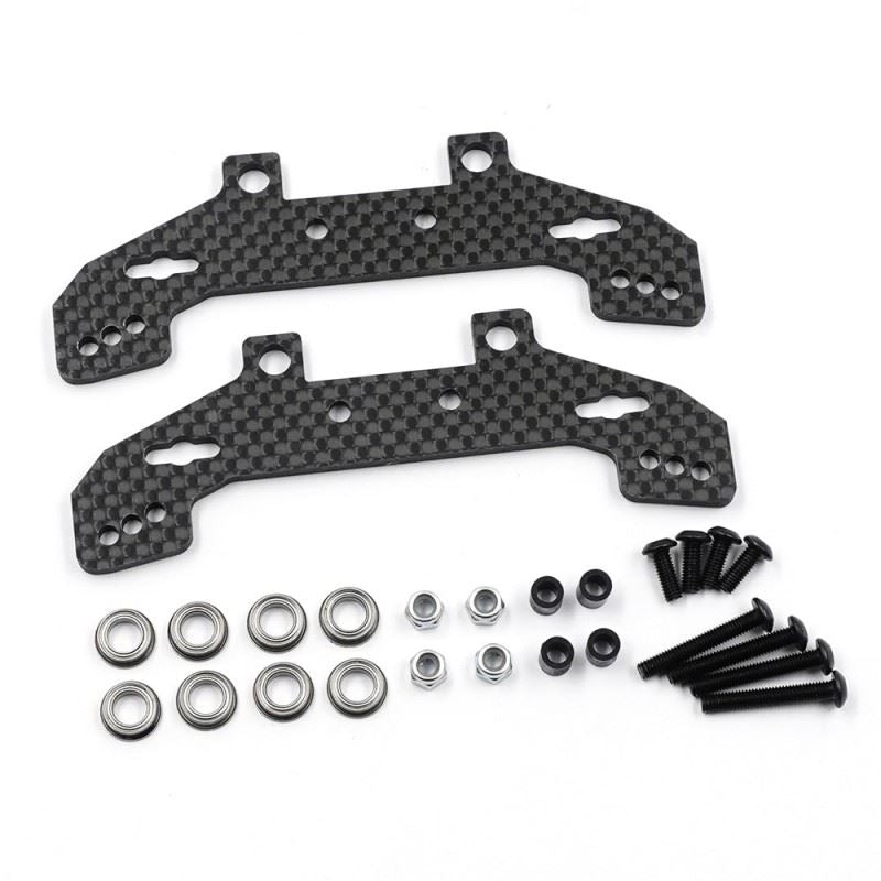 Yeah Racing Graphite Rally Shock Tower Set For Tamiya Tt02