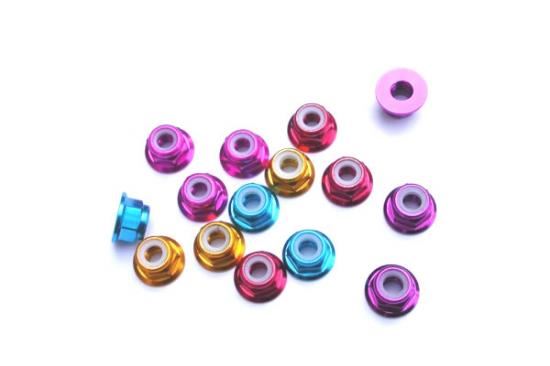 Fastrax M3 Silver Nyloc Nuts