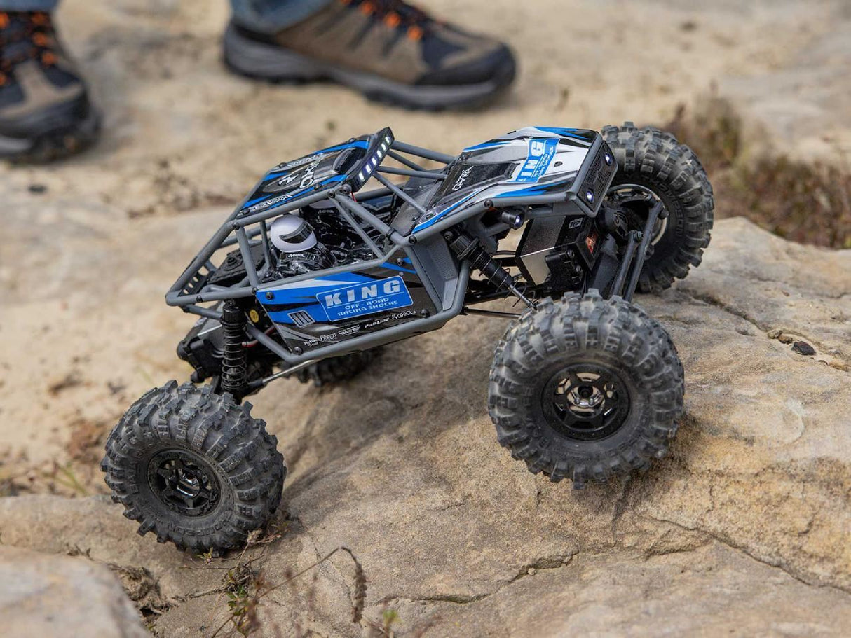 Axial 1/18 Utb18 Capra 4Ws 4Wd Trail Buggy Rtr With Bat/Chg Blue
