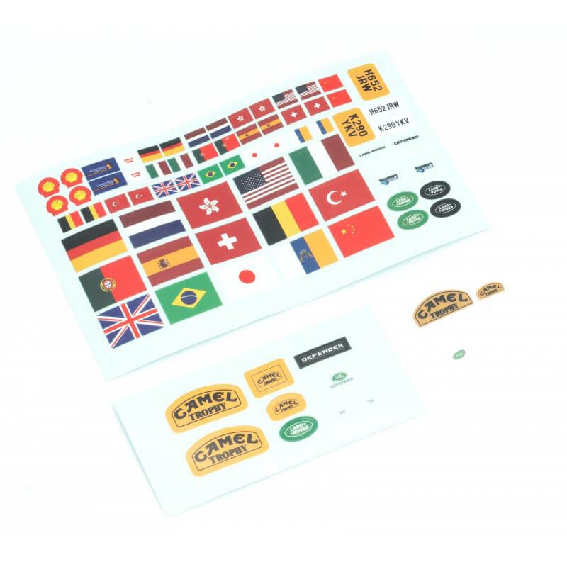 Fms Fcx24M 12491 Land Rover Defender D90 Car Body Decal Sheet