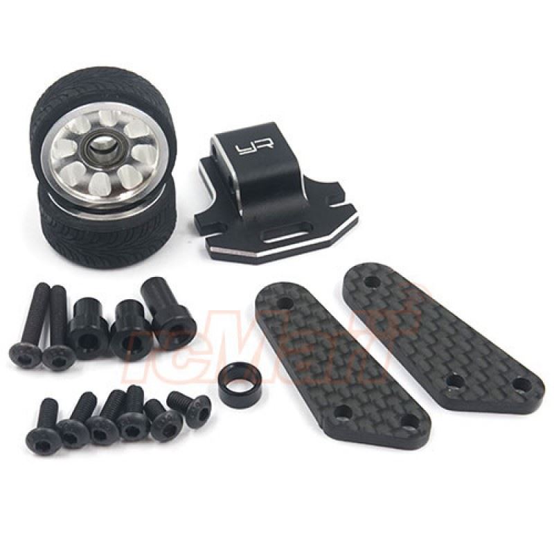 Yeah Racing Aluminum Wheelie Bar for Tamiya SW-01 Black