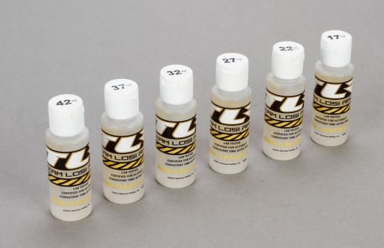 TLR Shock Oil 6Pk, 17.5,22.5,27.5,32.5,37.5, 42.5 2oz