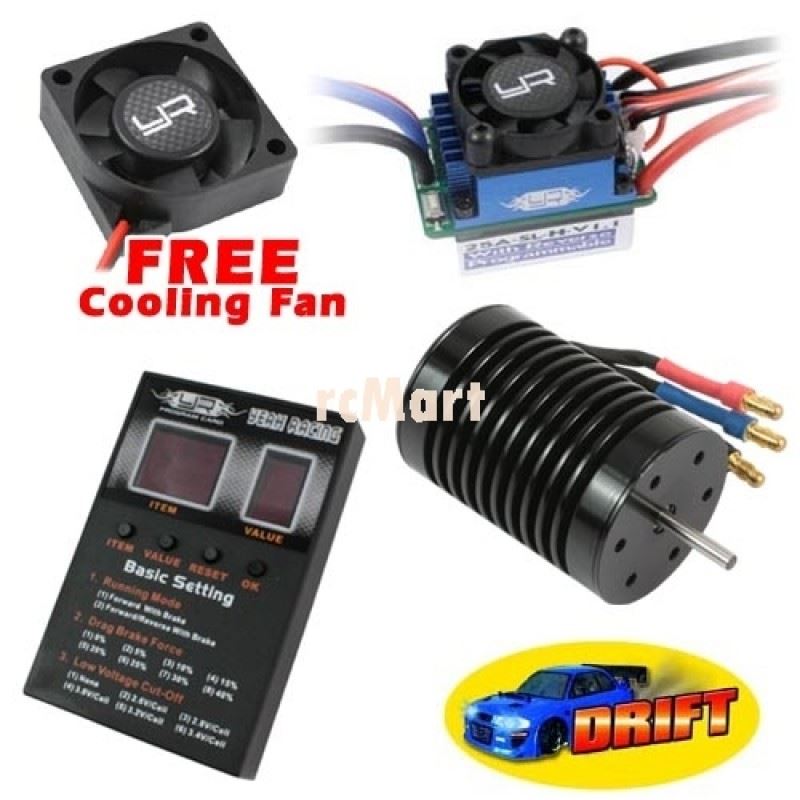 Yeah Racing Drift Power Brushless Esc & Motor Set + Free Tornado Cooling Fan