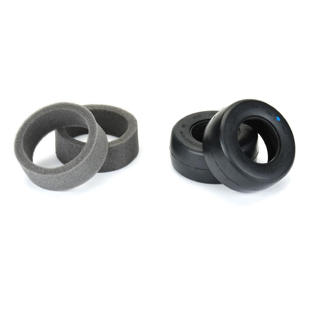 Proline 1/10 Reaction Hp Ultra Blue Rear 2.2In/3.0In Drag Tires (2)