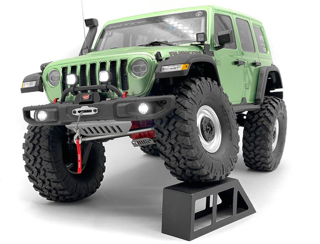 RC4WD OEM WIDE FRONT WINCH BUMPER W/ STEERING GUARD FOR AXIAL 1/10 SCX10 III JEEP (GLADIATOR/WRANGLE