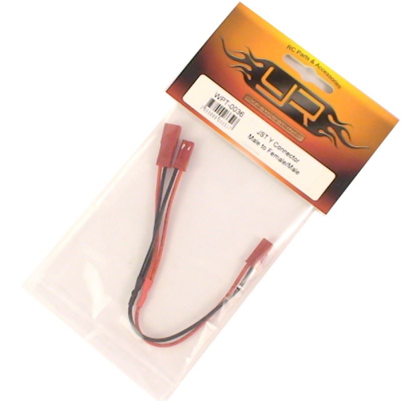 Yeah Racing JST YConnector - Male to Female/Male