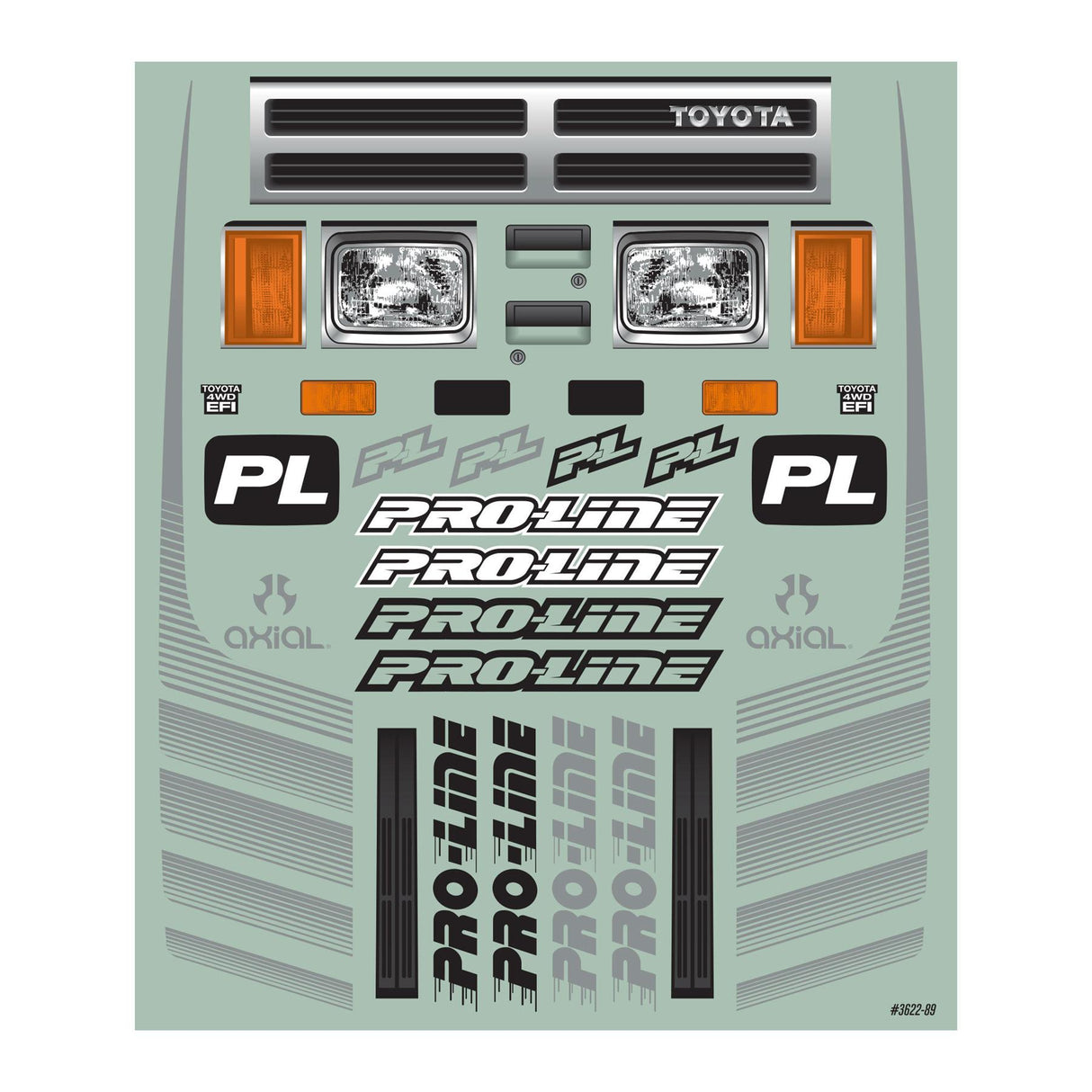 Proline 1/6 1985 Toyota Hilux Sr5 Cab-Only Clear Body: Scx6