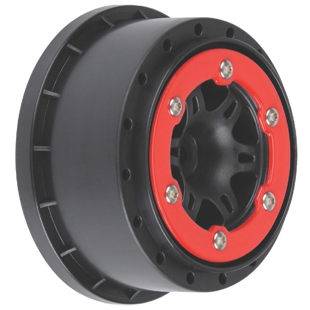 Proline 1/10 Split Six Rear 2.2In/3.0In 12mm Short Course Wheels (2) R