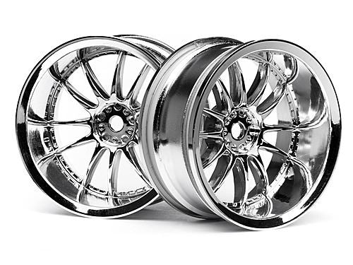 HPI Work Xsa 02C Wheel 26mm Chrome (9mm Offset)