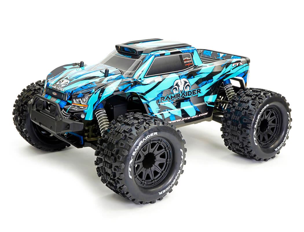 FTX RAMRAIDER 1/10 BRUSHED MONSTER TRUCK RTR - SKY/BLUE