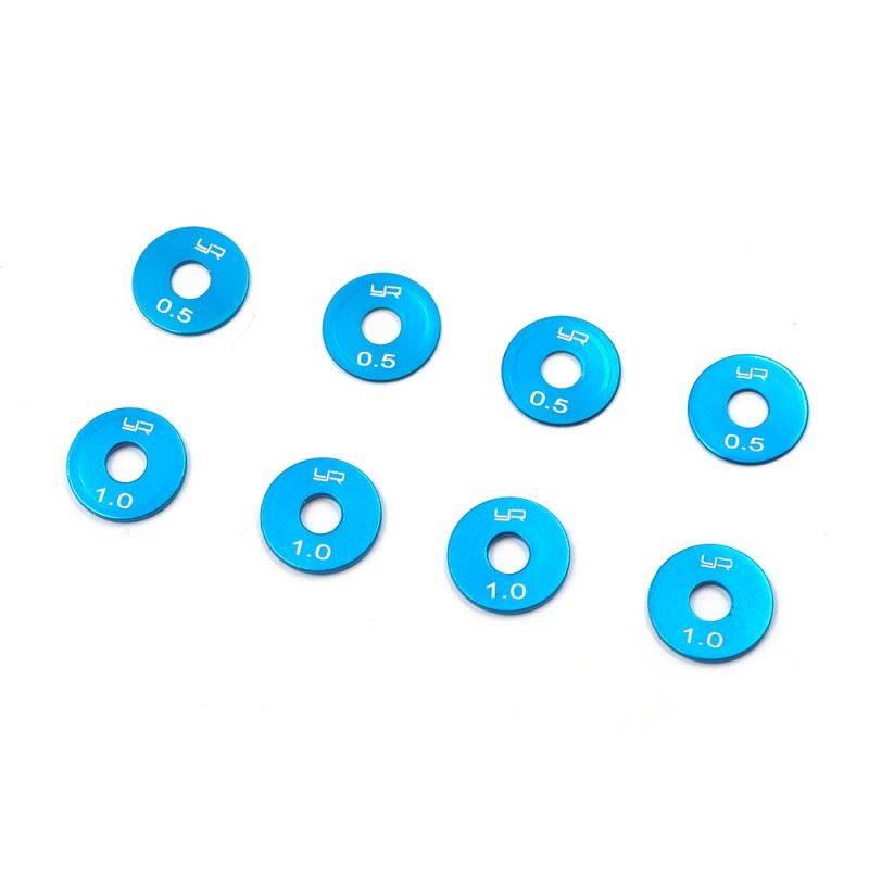 Yeah Racing Aluminum Wheel Spacer 0.5 1.0 Set 8pcs