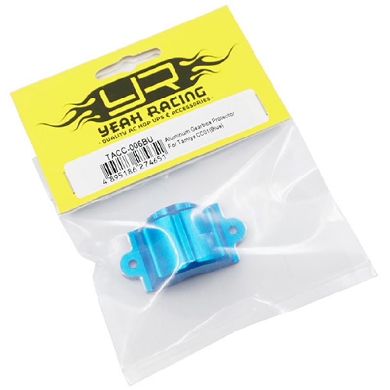 Yeah Racing Aluminum Gearbox Protector For Tamiya CC01 Blue