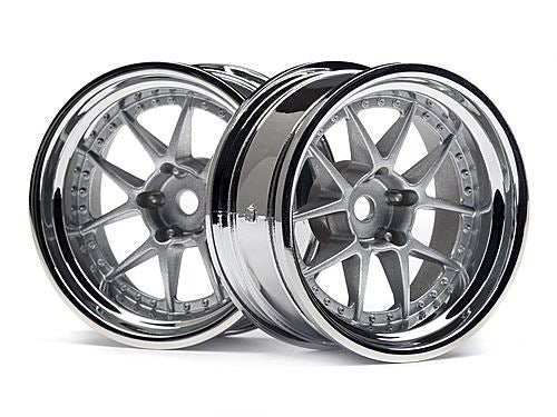 HPI Dy-Champion 26mm Wheel (Chrome/Silver/9mm Os/2Pcs)
