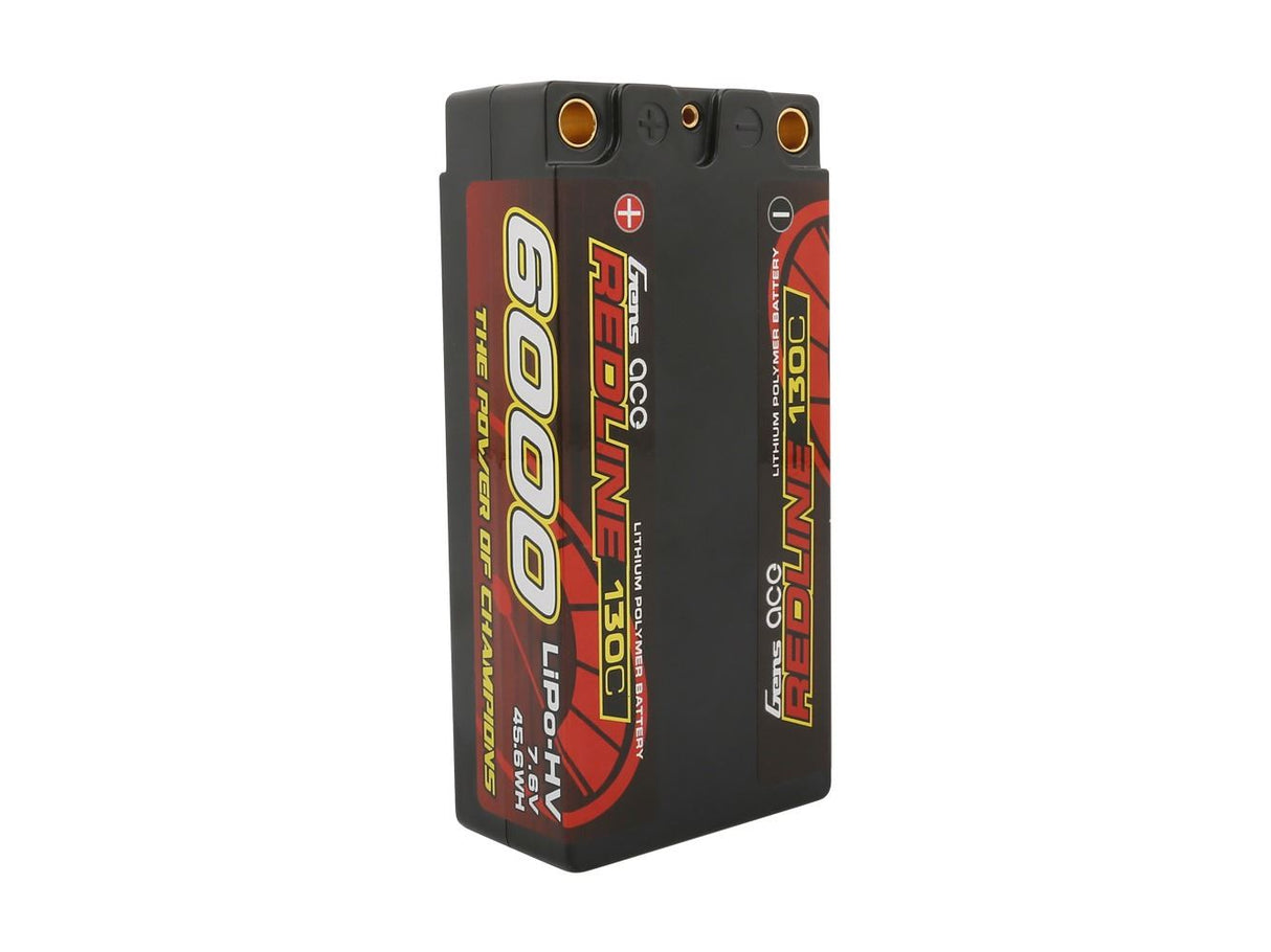 Gens Ace Li-Po HV Car Hard Case 2S2P 7.6V 6000mAh 130C RL Short 5mm
