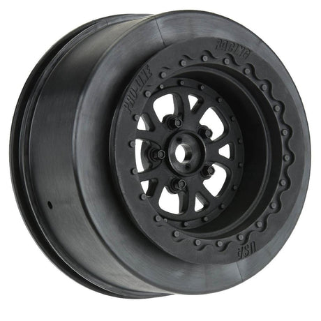 Proline 1/10 Pomona Drag Spec Rear 2.2In/3.0In 12mm Drag Wheels (2) Bl