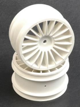 Schumacher Wheel; Rear - White 18 Spoke - GTR (pr)