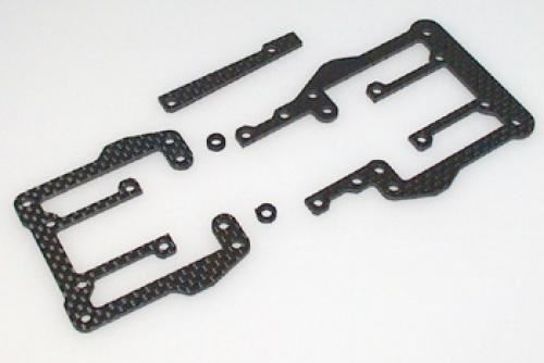 Schumacher C/F Teemu Riser Plates ; 2.0mm - Mi2