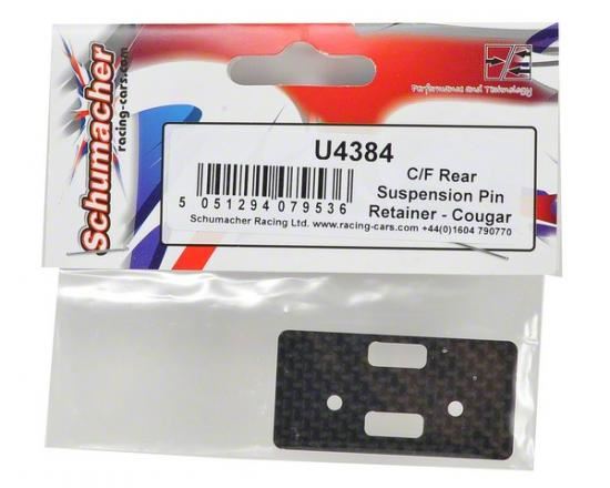 Schumacher C/F Rear Suspension Pin Retainer - Cougar KR