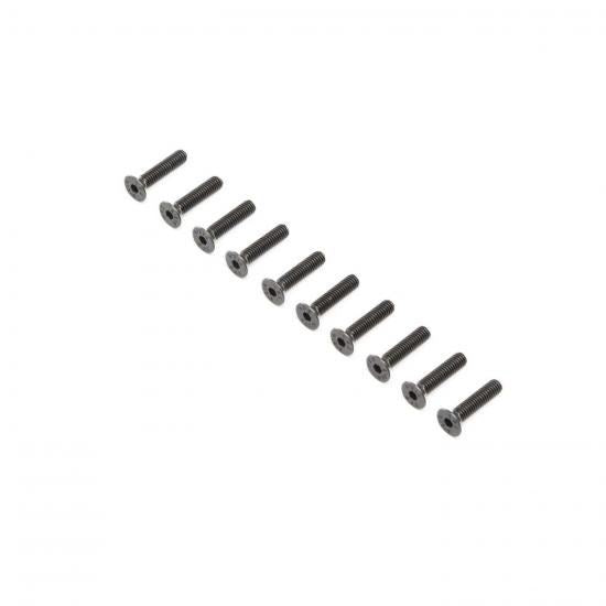 Losi Flat Head Screws, Stl, BO, M4 x 18mm (10) (Losi255020)