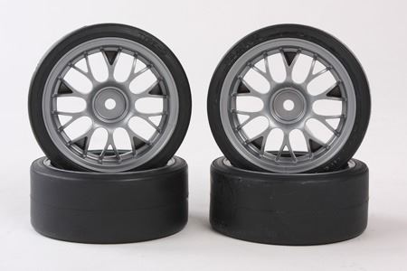 Tamiya Tire (W/Wheel) (4Pcs) For 57766