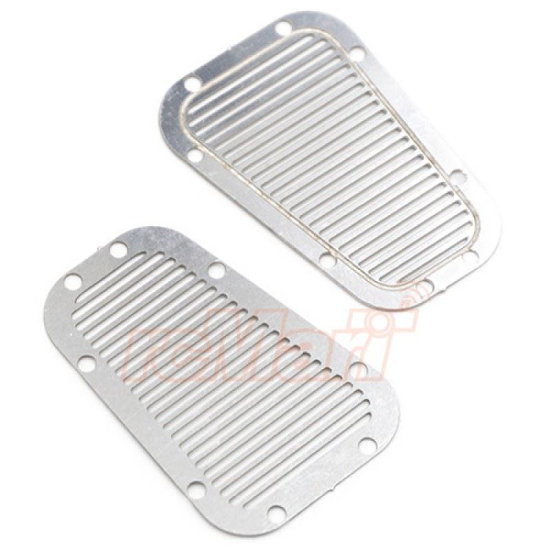 Yeah Racing Stainless Steel Front Hood Vent Plate for Traxxas TRX-4