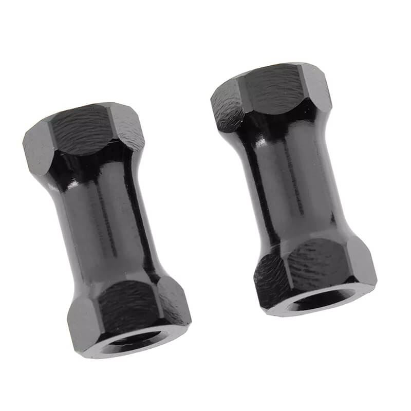 Corally Chassis Post 12Mm Alu Aluminium Black 2 Pcs