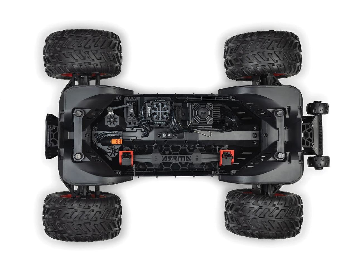 Arrma 1/8 Quake 4S Dsc 4X4 Rtr Monster Truck, Black/Red