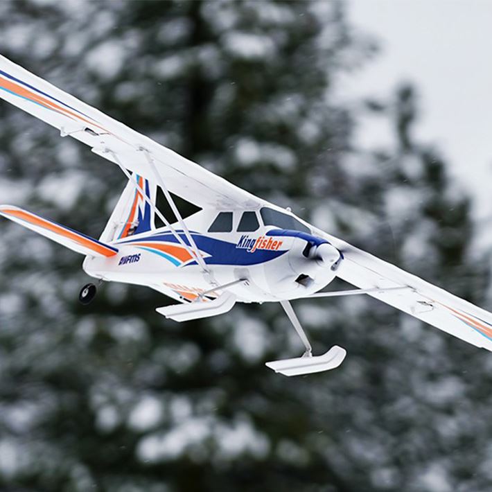 Fms 1400Mm Kingfisher Pnp With Wheels,Floats,Skis And Flaps