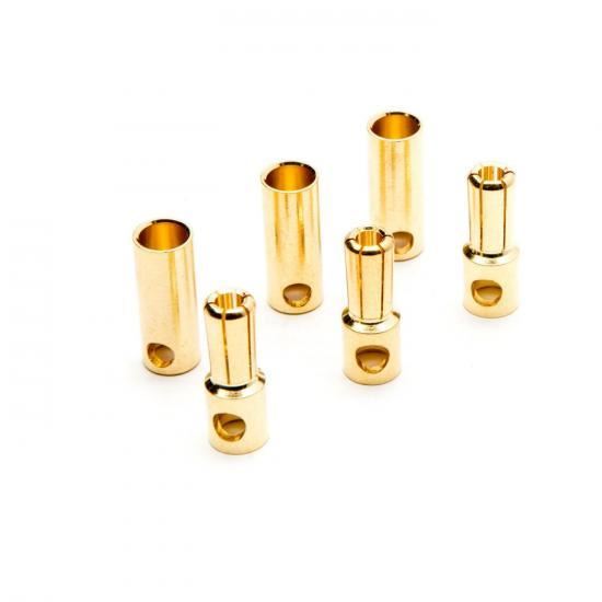 DYN Gold Bullet Connector Set, 5.5mm (3)