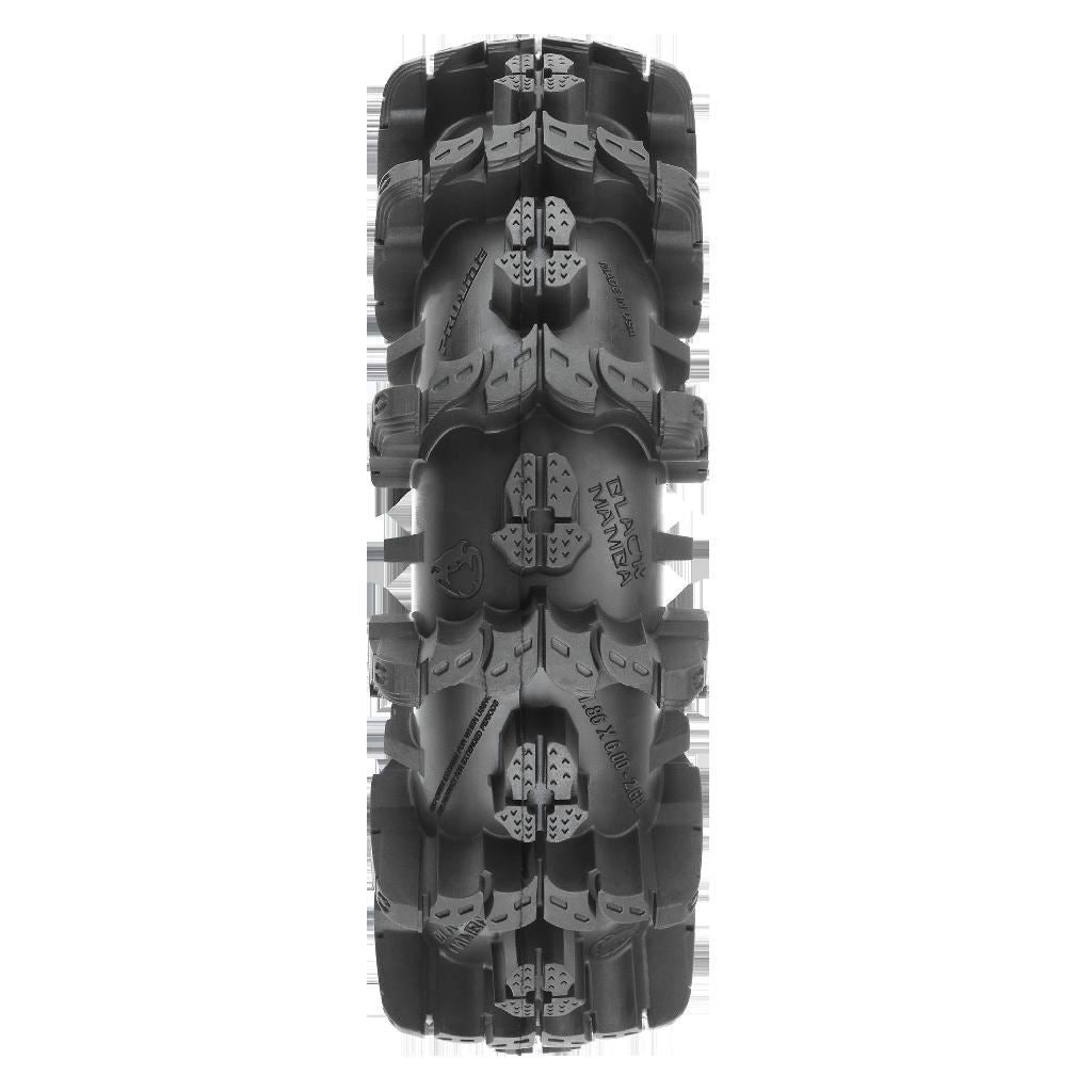 Proline 1/10 Interco Black Mamba Front/Rear 2.6In Mud Truck Tires (2)