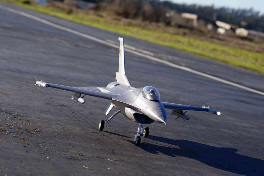 Fms F16 875Mm Jet Fighter 70Mm Edf Artf Grey W/O Tx/Rx/Batt